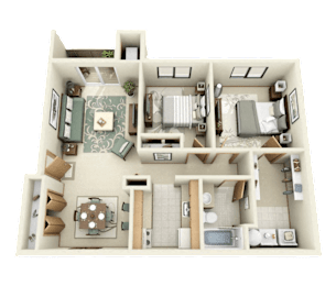 2 beds, 1 bath, 900 sqft, $1,500