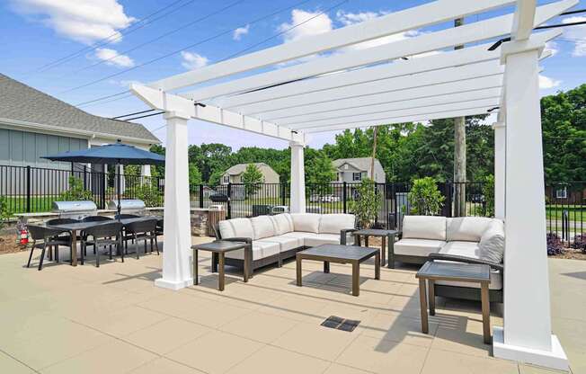 Poolside Lounge Area at Zora University, Charlotte, NC, 28213