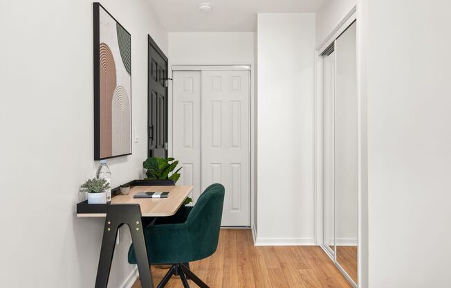 A 4 bedroom, 2 bathroom apartment with common areas and a fully functional kitchen at 1823 Pelham Ave. Unit #7