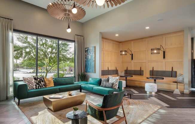 Community Lounge at Zaterra Luxury Apartments, Chandler, AZ, 85286