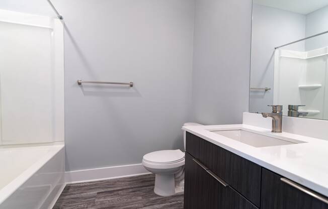 Bathroom With Tub at Novi Flats, Concord, NC