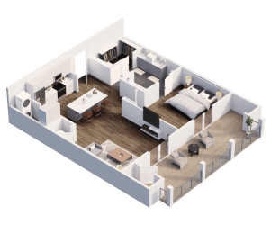 1 bed, 1 bath, 863 sqft, $1,795