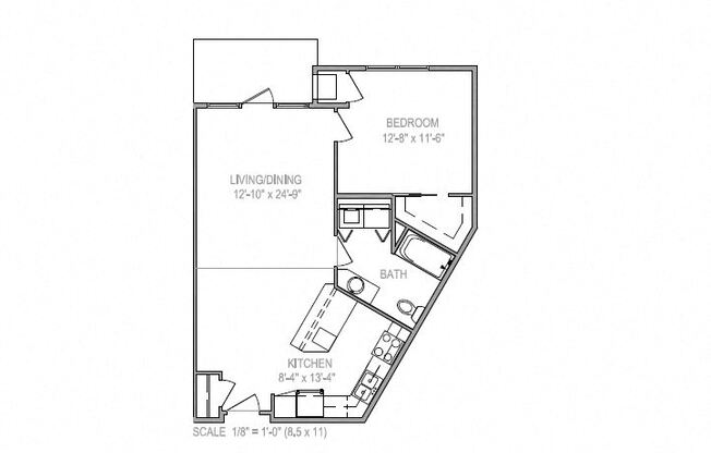 1 bed, 1 bath, $1,525