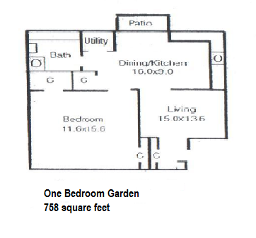 1 bed, 1 bath, $1,100