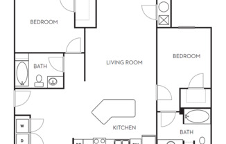 2 beds, 2 baths, 1,178 sqft, $1,475, Unit 5308