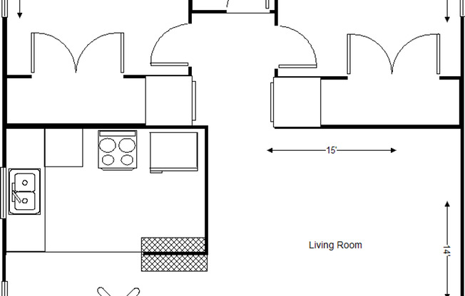2 beds, 1 bath, 850 sqft, $2,425, Unit 4580 ½