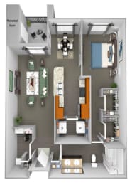 1 bed, 1 bath, 885 sqft, $1,479