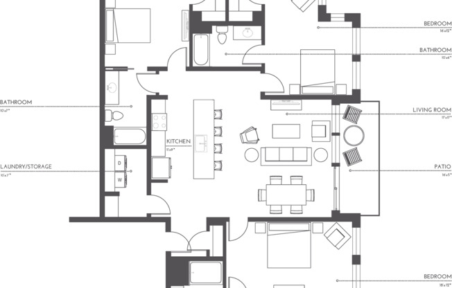 3 beds, 3 baths, 1,763 sqft, $3,665, Unit 403