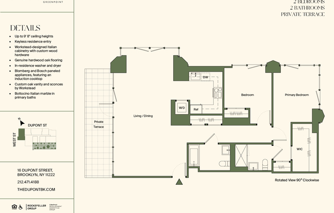 2 beds, 2 baths, $11,000, Unit 40H
