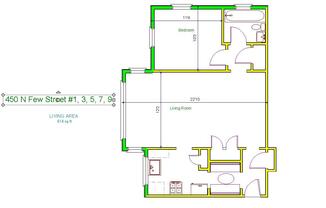 1 bed, 1 bath, 650 sqft, $1,095, Unit 9