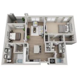 2 beds, 2 baths, 1,183 sqft, $2,035