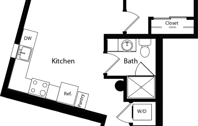 1 bed, 1 bath, 603 sqft, $2,504, Unit 232
