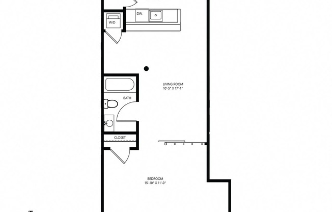 1 bed, 1 bath, 789 sqft, $1,207