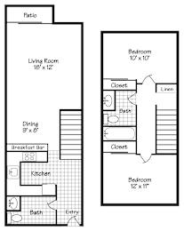 2 beds, 1.5 baths, 1,034 sqft, $1,625