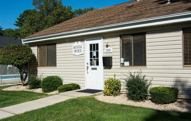 Rental Office Exterior at Brookwood at Ridge, Ridge, NY, 11961