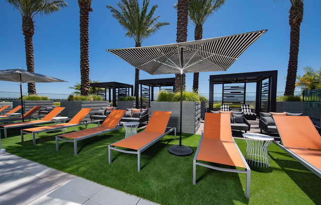 a rendering of the outdoor lounge area at the hyatt regency scottsdale resort