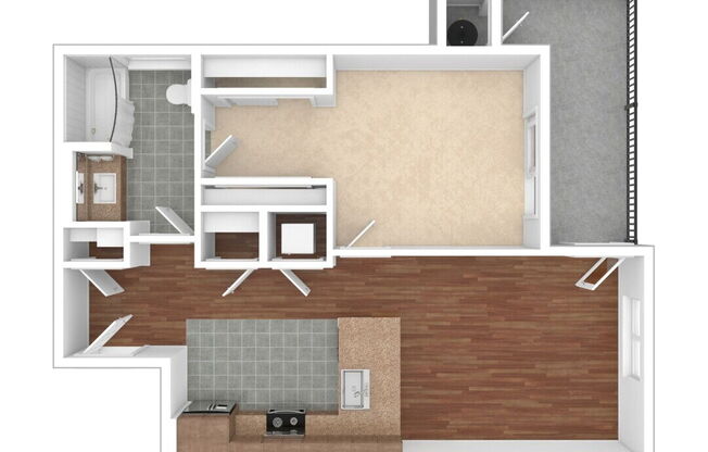 1 bed, 1 bath, 751 sqft, $1,725