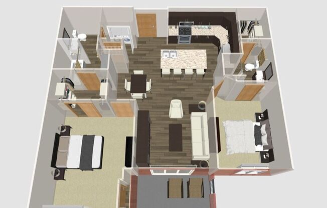 2 beds, 2 baths, 1,087 sqft, $2,175, Unit 104-324