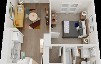 1 bed, 1 bath, 482 sqft, $709