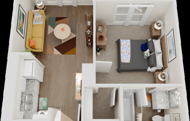 1 bed, 1 bath, 482 sqft, $709
