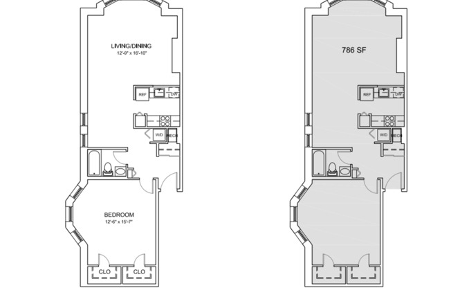 1 bed, 1 bath, 886 sqft, $2,286, Unit C-204