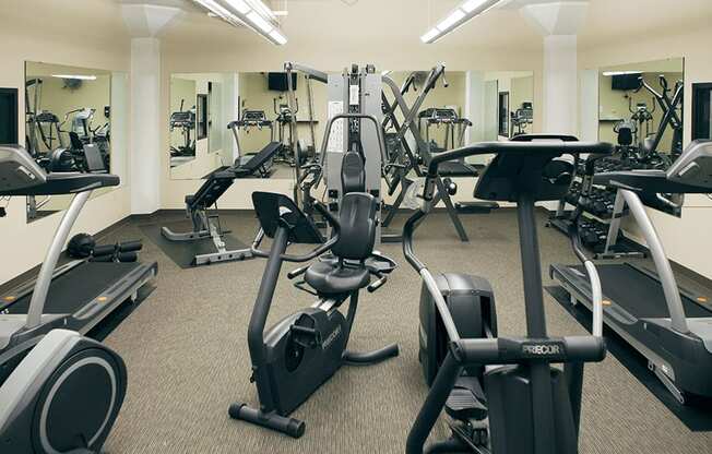 24-Hour Fitness Center in loft building