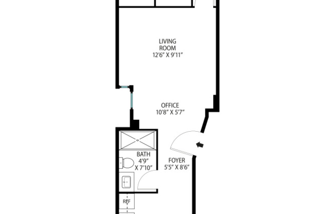 1 bed, 1 bath, $3,280, Unit 3L