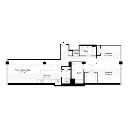 2 beds, 2 baths, 1,298 sqft, $3,519