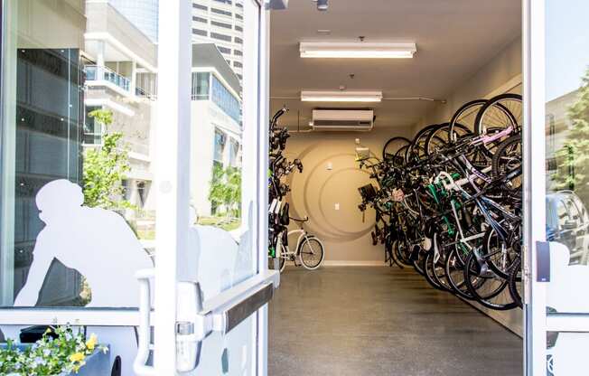 Cycle Storage Center with Restore Station at Quarry at River North
