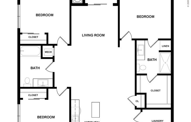 3 beds, 2 baths, 1,324 sqft, $2,385