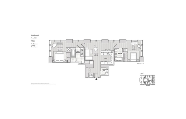 2 beds, 2.5 baths, 1,437 sqft, $12,750, Unit 41E