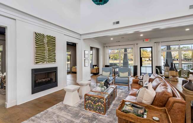 the ceiling of a building with many lights on it