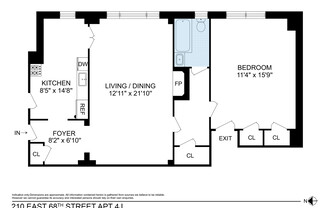 1 bed, 1 bath, $5,175, Unit 4J