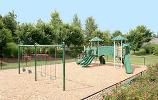 outdoor play area and park with swings