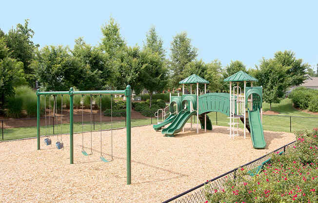 outdoor play area and park with swings