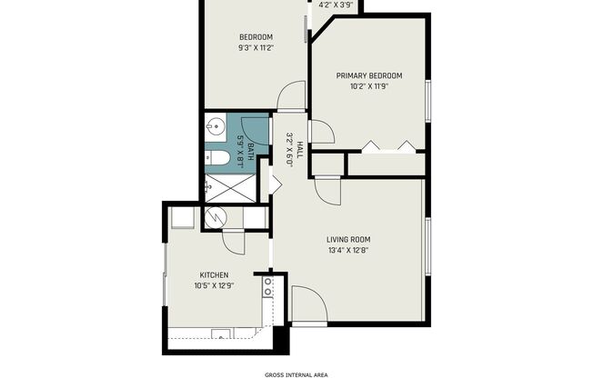 2 beds, 1 bath, $950