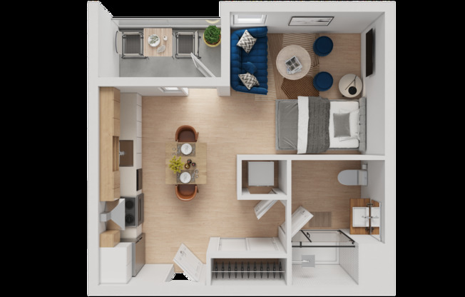 Studio, 1 bath, $2,595, Unit 809