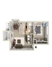 1 bed, 1 bath, 720 sqft, $1,650