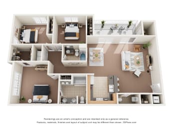 3 beds, 2.5 baths, 1,758 sqft, $1,709