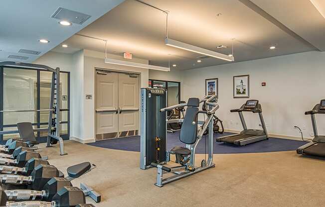 24/7 fitness and wellness center at Axis at PTC