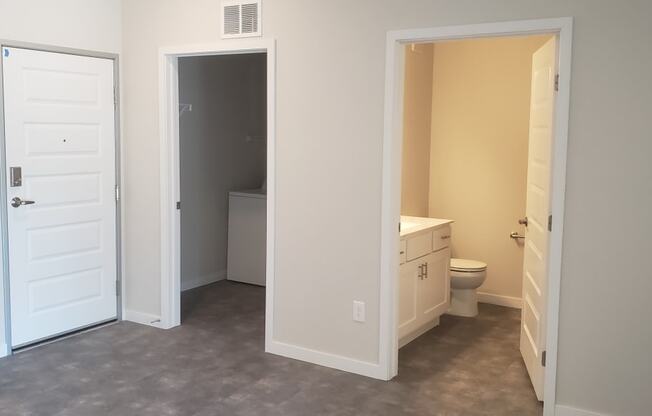Bath and laundry room