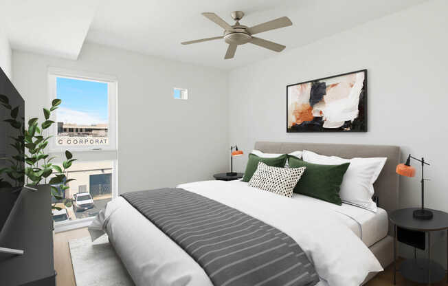 Bedroom with Hard Surface Flooring
