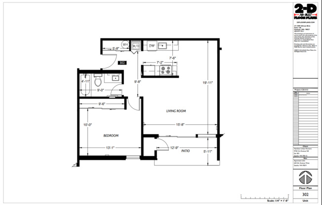1 bed, 1 bath, 766 sqft, $2,225, Unit 102