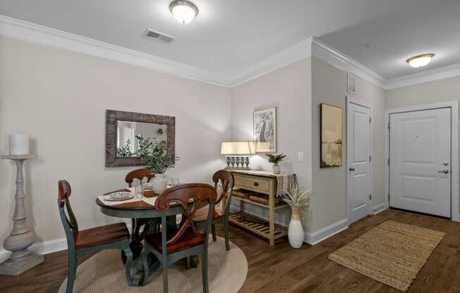 dining room at The Arbors at East Village, Clayton, NC, 27527