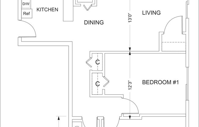 2 beds, 1 bath, 911 sqft, $1,695