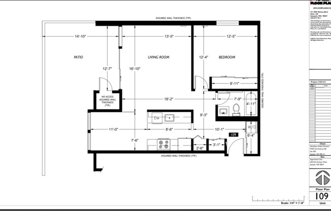 1 bed, 1 bath, 855 sqft, $2,250, Unit 209