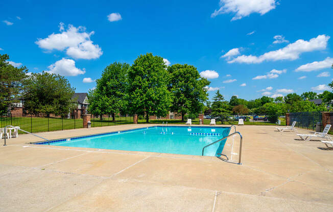 Sparkling Pool with Large Sundeck at Waverly Park Apartments, Lansing
