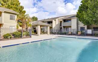 the preserve at ballantyne commons pool and apartment buildings