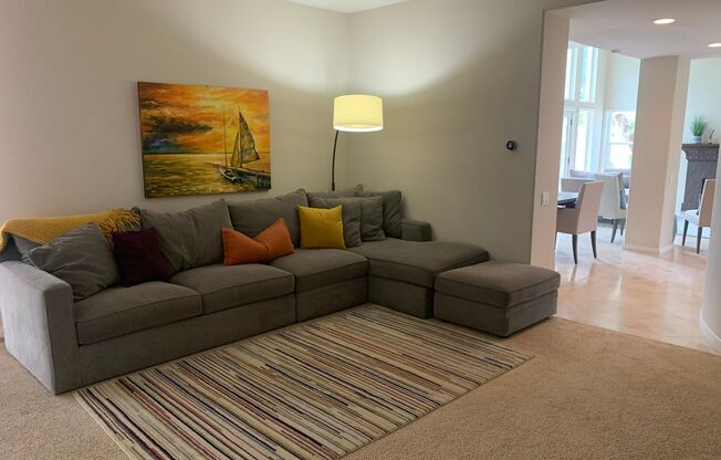 Furnished 4-bedroom & Office, 3.5 bath home