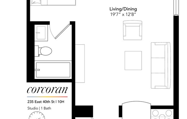 1 bed, 1 bath, 456 sqft, $3,950, Unit 10H